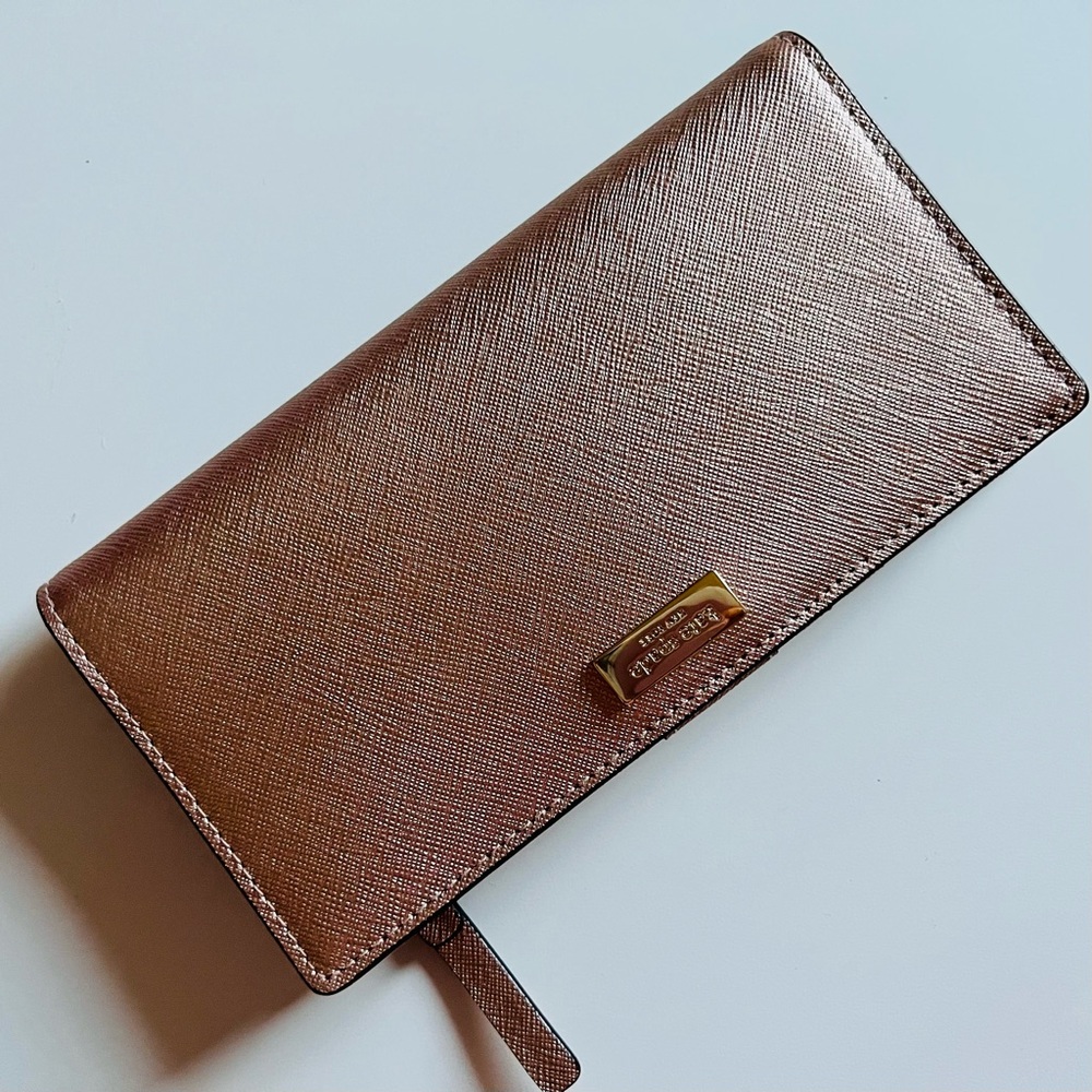NWT Kate Spade | Newbury Lane Rose Gold Wallet